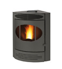 STUFA A PELLET ANGOLARE GEMMA GRIGIA 10,5 KW - CARIS