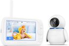 Proscenic BM300 Baby Monitor,1080P video da 5"-350-°Portata 300M 8 ninne nanne