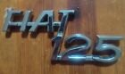 Stemma Logo Fregio Scritta FIAT 125 nuovo