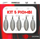 5X PIOMBO DA PESCA OLIVA CON GIRELLA PERA BOLENTINO CARP FISHING MARE LAGO SURF