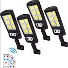 4X FARETTI DA ESTERNO CON LUCI LED FARETTO PANNELLO SOLARE SENSORE DI MOVIMENTO