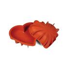 Silikomart Sft211 Cuore Stampi, Silicone, Terracotta - NUOVO