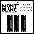 Montblanc Refill Rollerball Medium Mystery Black 107877 6PK 