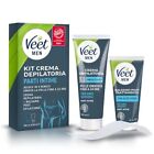 Veet Veet Men Kit Depilazione Intima per Pelle Sensibile, 100ml + 50 ml