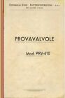 CHINAGLIA Mod. PRV-410 Manuale USO Provavalvole