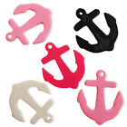 5pcs Assorted Anchor Resin Charm Pendant Jewellery Craft Accessory