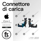 APPLE CONNETTORE RICARICA IPHONE 5 NERO MICROFONO DOCK CARICA