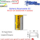 BATTERIA SC 2000mAh TERMINALI A SALDARE x PACCHI BATTERIA TRAPANO