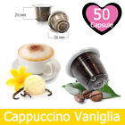 50 Capsule Caffè Kickkick Cappuccino alla Vaniglia Cialde Compatibili NESPRESSO