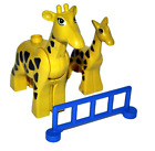 LEGO DUPLO GIRAFFE  MAMMA & BABY con staccionata