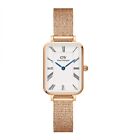 Orologio Donna Daniel Wellington Quadro Roman DW00100687 Rettangolare Oro Rosa