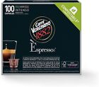 100 Capsule Compostabili Caffe Vergnano Intenso Compatibili con Nespresso