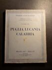 Touring Club Italiano-PUGLIA, LUCANIA CALABRIA-1937