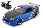 MODELLINO AUTO STATICO JADA TOYS MITSUBISHI ECLIPSE 1995 BLU/NERO/SILVER 1:24