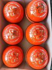 Test Crown Orange 6 Pack Cricket Balls