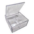 12 SCATOLE BOMBONIERE TRASPARENTI PLEXIGLASS CON DIVISORE 8x8x4 CM  FCA-PLEX8X8X