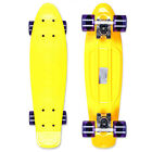 Penny Skateboard Stereo Cruiser Vinyl Yellow Raw Purple