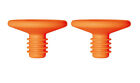 Viceversa, set 2 tappi champagne silicone, arancio