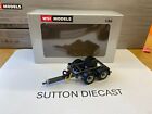 WSI 03-2002 2 Axle Plain Black Trailer Dolly Only 1/50