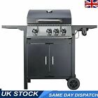 Gas Barbecue Grill 3+1 Burner Garden BBQ w/ Large Cooking Area