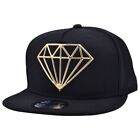 Baseball Cap Diamond Logo Designe Snapback Cotton Adjustable  Flat Peak Hat