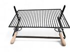 GRIGLIA PER BARBECUE  IN FERRO GRATICOLA PESANTE 70X45 CM REGOLABILE IN ALTEZZA