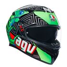 AGV CASCO INTEGRALE K3 E2206 KAMALEON BLACK/RED/GREEN TG. L