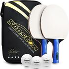 Racchette Ping Pong Professionali Set Con Palline E Borsa di Trasporto