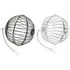 2 Pcs Ball Hanging Feed Dispenser Straw Rabbit Cage Supplies