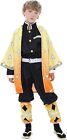 Costume Halloween Cosplay Demon Slayer Zenitsu Agatsuma bambino bambini Kimono