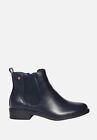 Stivaletti Donna Invernali Eco Pelle Bassi Stivali Tinta Unita Chelsea Boots