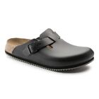 Birkenstock Boston Eccellente Presa Stretto Nero Zoccoli Sandali