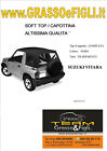 Cappottina Soft Top Nero Suzuki Vitara  Altissima Qualità