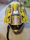 Onix Helmet Casco Scratch Yellow Motocross Ragazzo