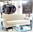 COPRIDIVANO 2 POSTI ELASTICIZZATO - CASARREDO Q2 SOFA  -  GRIGIO SCURO - NUOVO