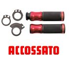 Coppia Manopole Alluminio Ergal Universali Accossato Rosse Ducati s4r