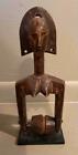 OLD WEST AFRICAN BAMBARA FIGURAL HEDDLE PULLEY ON STAND