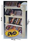 Scaffale medio Porta Cd/Dvd/Giochi console/Videocassette in legno. 81x65x18 cm