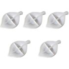 5 PCS Plattengussform Blatt Untertasse Silikonform Für Obstbecher Schalen