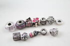 Pandora Sterling Silver Charms Glass Parcel Santa Orchid Heart x 10 (31g)