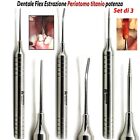 Dentale Flex dente Estrazione Periotomo radice Titanio potenza Ascensori 3 Set