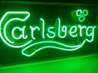 Insegna luminosa al neon pubblicitaria Birra Carlsberg