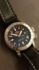 GLYCINE AIRMAN WORLDTIMER GMT AUTOMATIC SWISS GL.0054 NO CHRONO COMBAT