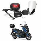 KIT YAMAHA XMAX X MAX 300 URBAN PACK PARABREZZA BAULE PORTAPACCHI BORSA 2017