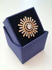 Swarovski Crystal Sunshine ring - 55 mm size Gold Sun new perfect Swarovski ring