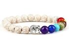 Bracciale Rosario Om, Braccialetto legno Buddha Budda Mala Tibetano Uomo Donna