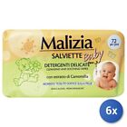 6x Malizia 72 Salviettine Multiuso All Aloe