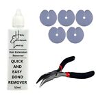 Pre-Bonded Hair Extensions Keratin Fusion Remover, Pliers & Scalp Shields Kit