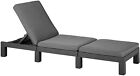 Lettino Prendisole Sdraio Daytona Sunlounger Con Cuscino Grafite KETER