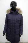 Blauer Giubbotto Donna Taglia XL Giubbino Blu Jacket Parka Invernale Pelliccia